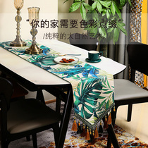 Table flag light luxury style table tablecloth premium tea table cloth American pastoral ins rectangular table decorative cloth