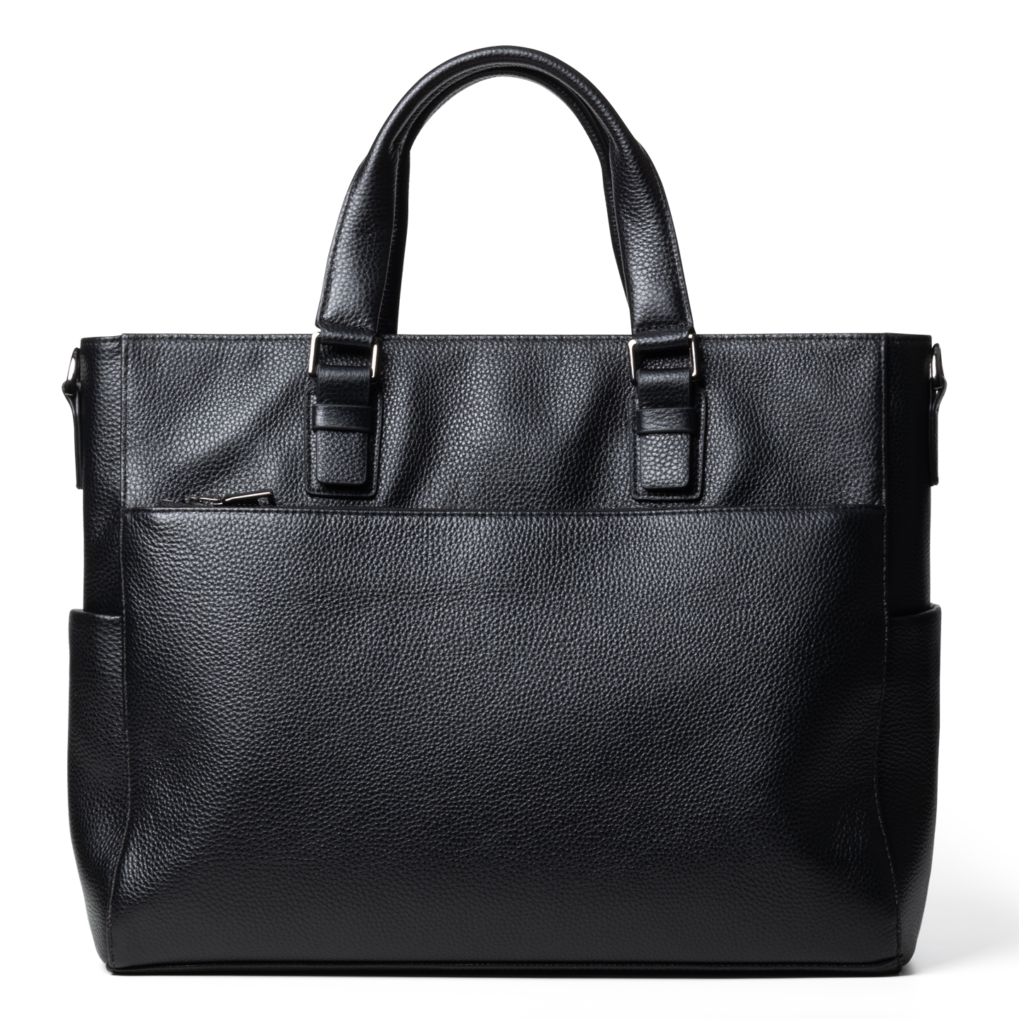 手提包男真皮大容量托特包14寸电脑包通勤商务旅行包男士公文包