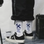 Xu hướng đường phố hip hop thời trang ván trượt chữ cao đẳng Harajuku gió thể thao ống cotton vớ nam và nữ vớ thể thao vớ gấu