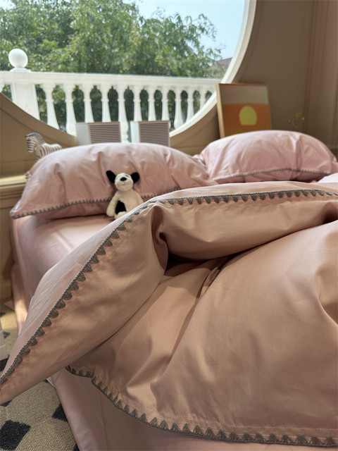 100 long velvet cotton solid color loli powder four-piece set