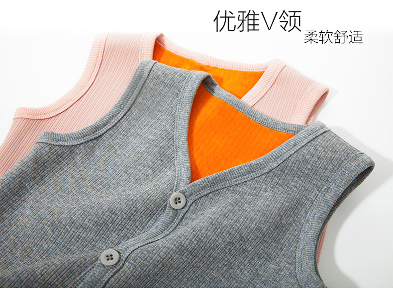 Áo vest trẻ em ấm áp cộng với nhung cơ sở mặc cô gái dày 2018 áo len bé trai mùa đông mới áo gile cho bé gái 7 tuổi