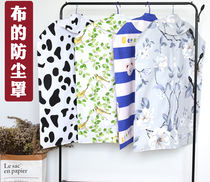 Pure cotton canvas clothes dust cover hanging clothes bag Mink suit extended dust cover breathable moisture-proof high-grade