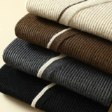 Весенний цветной трикотажный комплект, приятный телу модный свитер, высокий воротник, в западном стиле