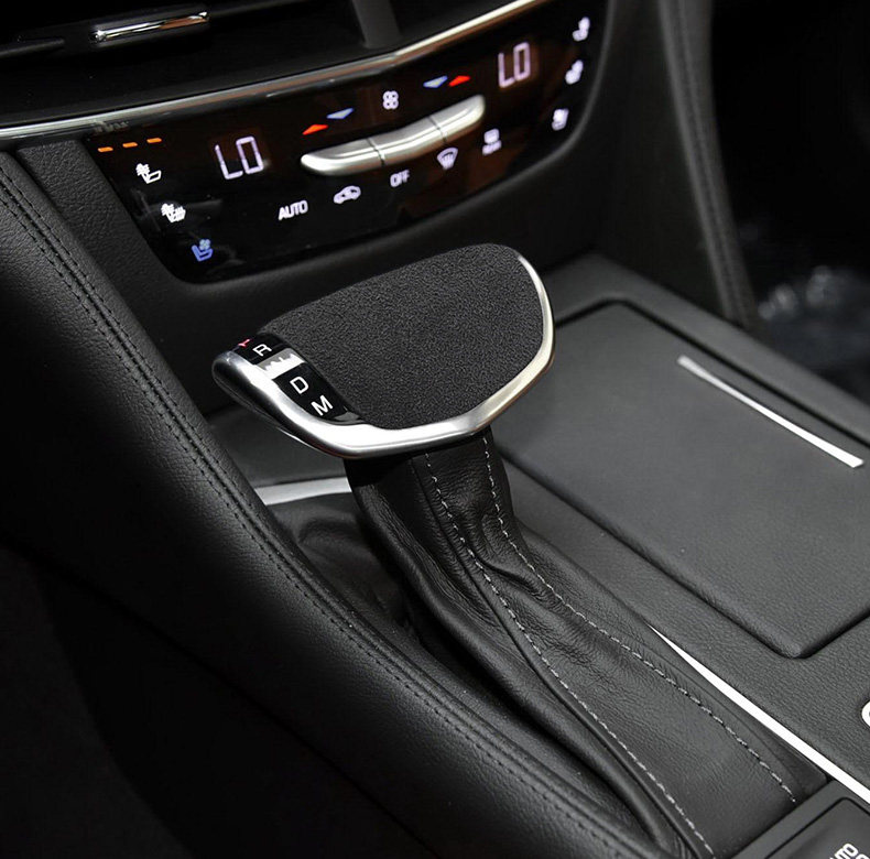Suitable for 16-21 Cadillac CT6 accessories gear head shell cover suede gear handle cover interior modification