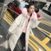 Gái mại dâm cotton chống mùa 2018 mới xuống áo khoác cotton oversize Hàn Quốc ins bánh mỳ áo khoác mùa đông áo phao ba lỗ nữ Bông