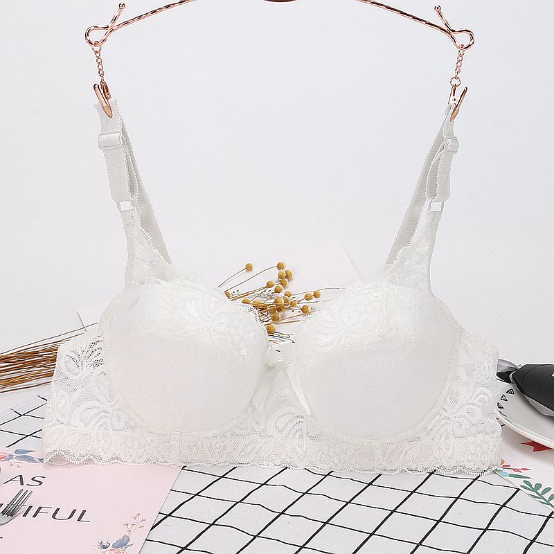 Mùa hè chất béo MM kích thước lớn phần mỏng gợi cảm nụ lụa màn hình mờ nữ áo lót ngực lớn ngực nhỏ áo ngực áo lót k dây