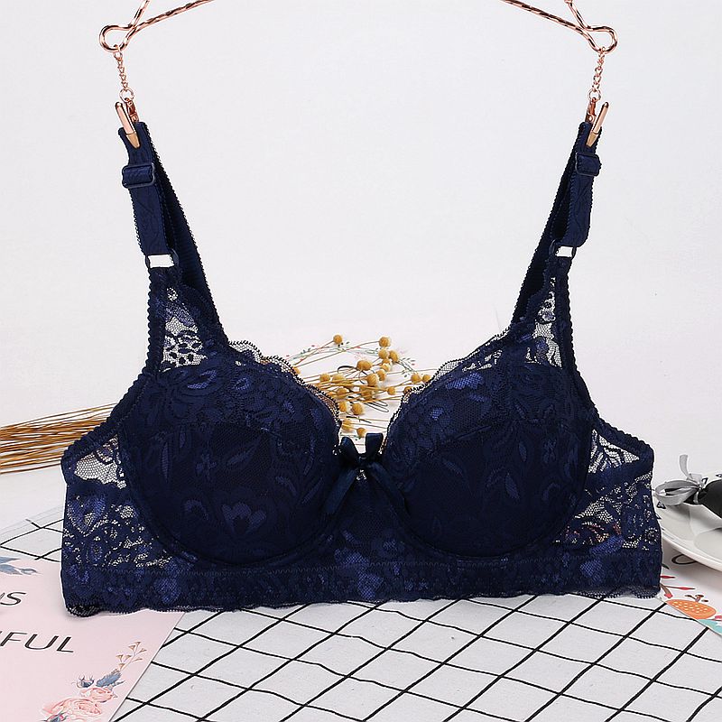 Mùa hè chất béo MM kích thước lớn phần mỏng gợi cảm nụ lụa màn hình mờ nữ áo lót ngực lớn ngực nhỏ áo ngực áo lót k dây
