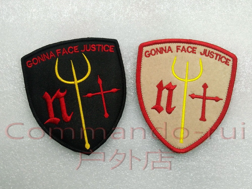 GonnaFaceJustice Seal Seal DEVGRU Poseidon Spear Badge Armband Velcro