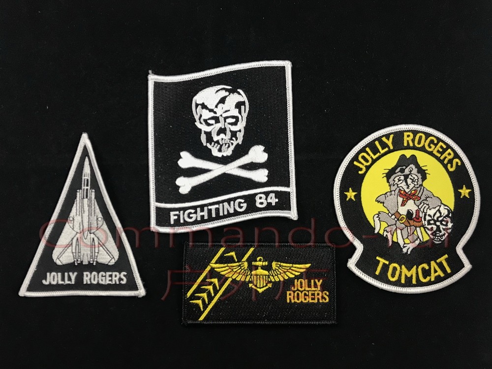 U.S. Navy VF-84 Pirate Flag Skull Jolly Rogers Squadron F-14 Cat Sheds Badge