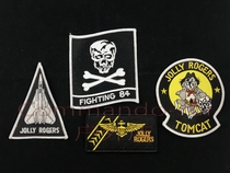 U.S. Navy VF-84 Pirate Flag Skull Jolly Rogers Squadron F-14 Cat Sheds Badge