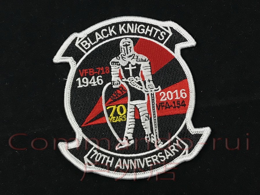 U.S. Navy VFA-154 BlackKnights Squadron 70th Anniversary Badge
