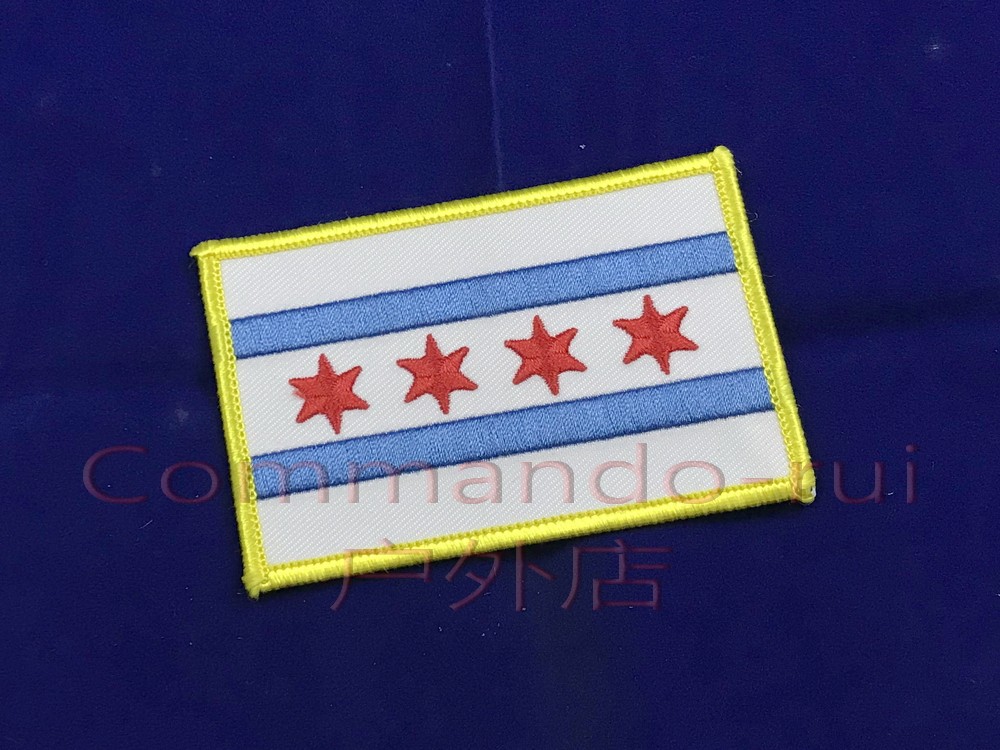 Chicago CHICAGO CPD Chicago City Flag Embroidery Badge Arm Badge 