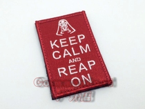 Overwatch OW Game Surrounded Death Reaper embroidery badge arm