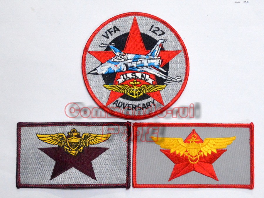US NAVY VFA-127 imaginary enemy squadron ADVERSARY badge armband badge retired