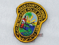 Dade County Florida Police Department Florida Badge Arm Badge