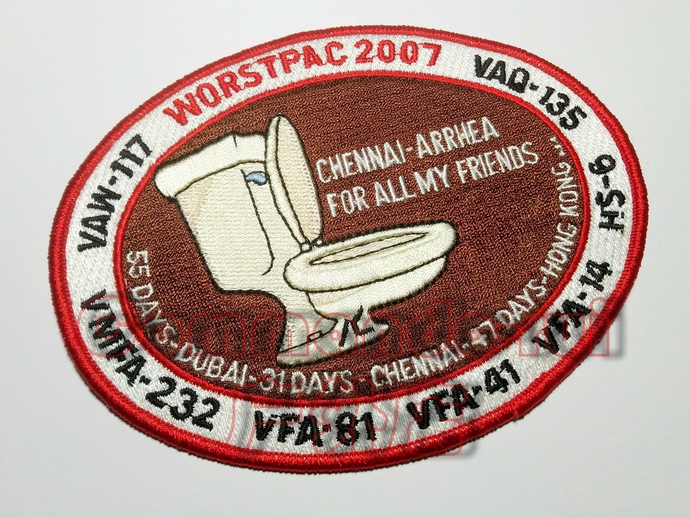 The Navy Navy Nimitz carrier CVN-68 2007 Western Pacific Cruise Memorial Badge