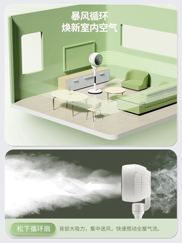 Panasonic Air Circulation Fan New Household Floor Fan Vertical Electric Fan Indoor Dc Remote Control Desktop Frequency Conversion Fan