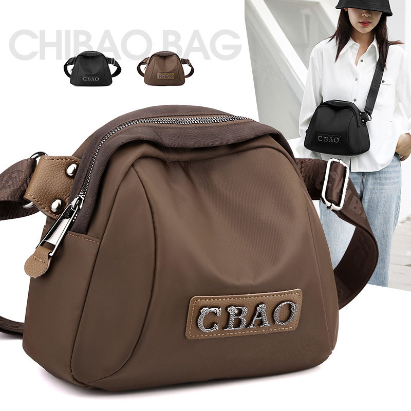 chibao new shoulder small bag casual sports messenger bag women‘s bag canvas fashion all-match oxford cloth shell bag