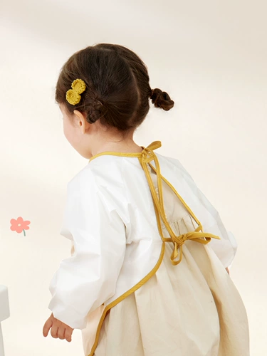 Детский слюнявчик подходит для мужчин и женщин для девочек, водонепроницаемый нагрудник, фартук, юбка на девочку для детского сада, анти-грязь, сзади на завязках, с карманом