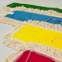 Thickened fine cotton gauze mop replacement cloth partitioned and colored hospital cleaning mop