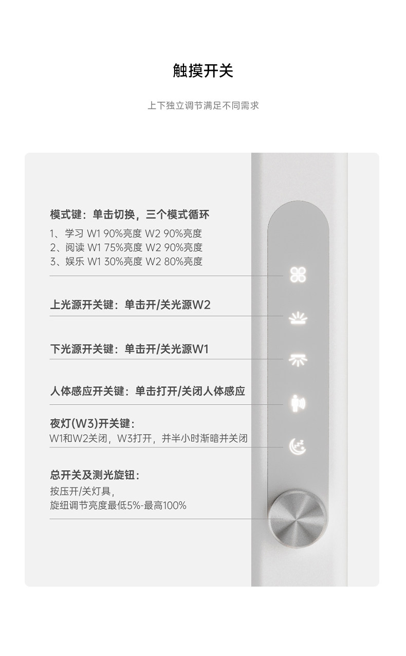 高灯大师落地灯儿童护眼灯学习专用阅读灯旋转升降全光谱立式台灯 图文详情 11