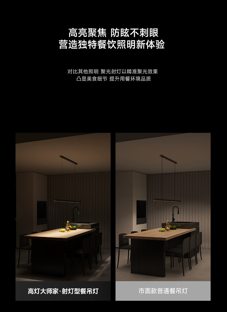 中古包豪斯餐厅吊灯现代简约吧台餐桌灯北欧不锈钢银色一字长条灯 图文详情 10