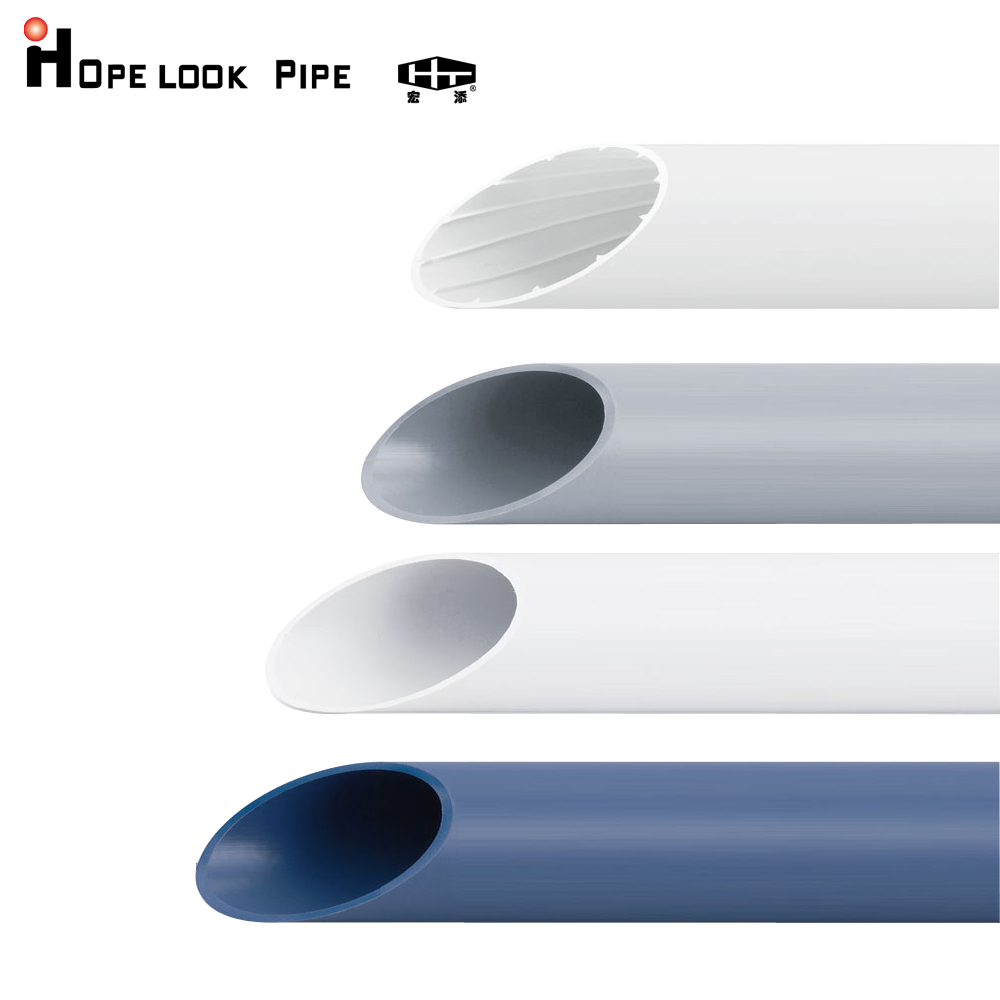 Hongtian HTPP high temperature silent drainage pipe fittings three-layer pipe 50 75 110 125 160 200mm