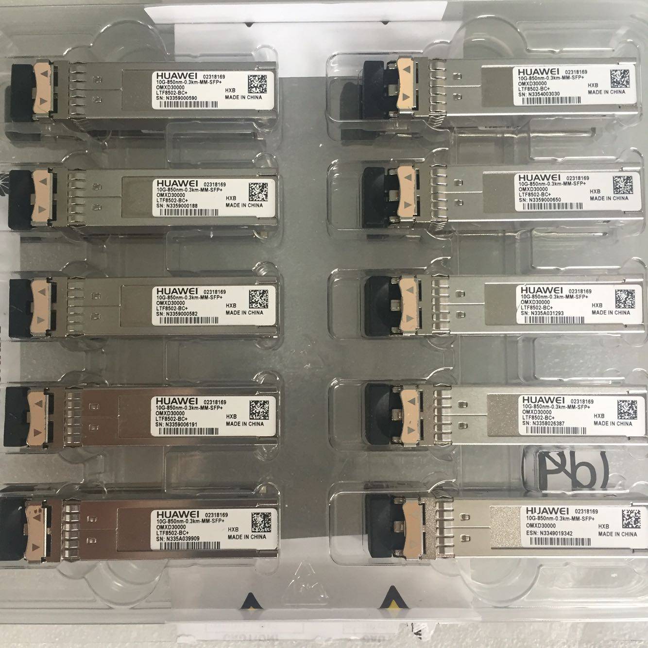 New Huawei 10G-850NM-0 3KM-SFP Ten MMM Module Module 02318169 Module