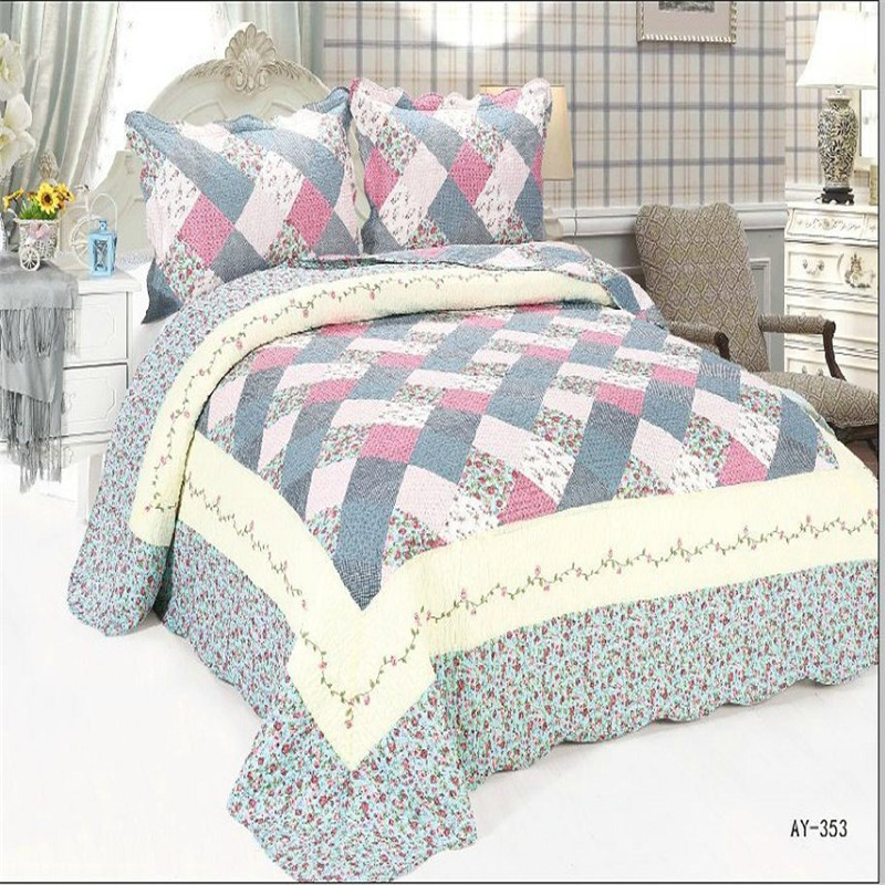 Bông giường bao gồm ba mảnh bông dày quilted bed sheet bìa 1.51.8 cotton mùa hè điều hòa không khí là có thể giặt