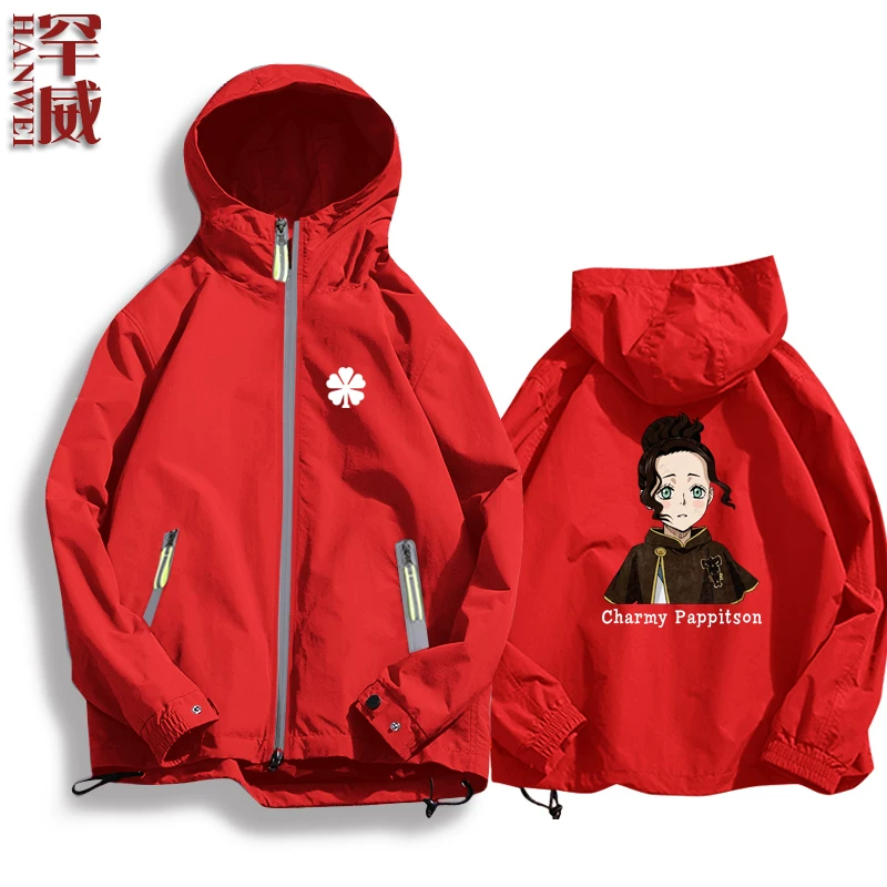 Черная CLOVER Black Penta Cao Comic Anime Surrounding Jacket Connect мужская и женская куртка шляпы держатели