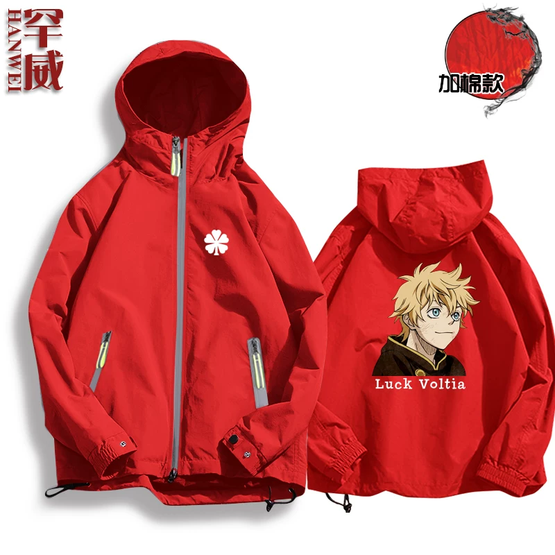 Черная CLOVER Black Penta Cao Comic Anime Surrounding Jacket Connect мужская и женская куртка шляпы держатели