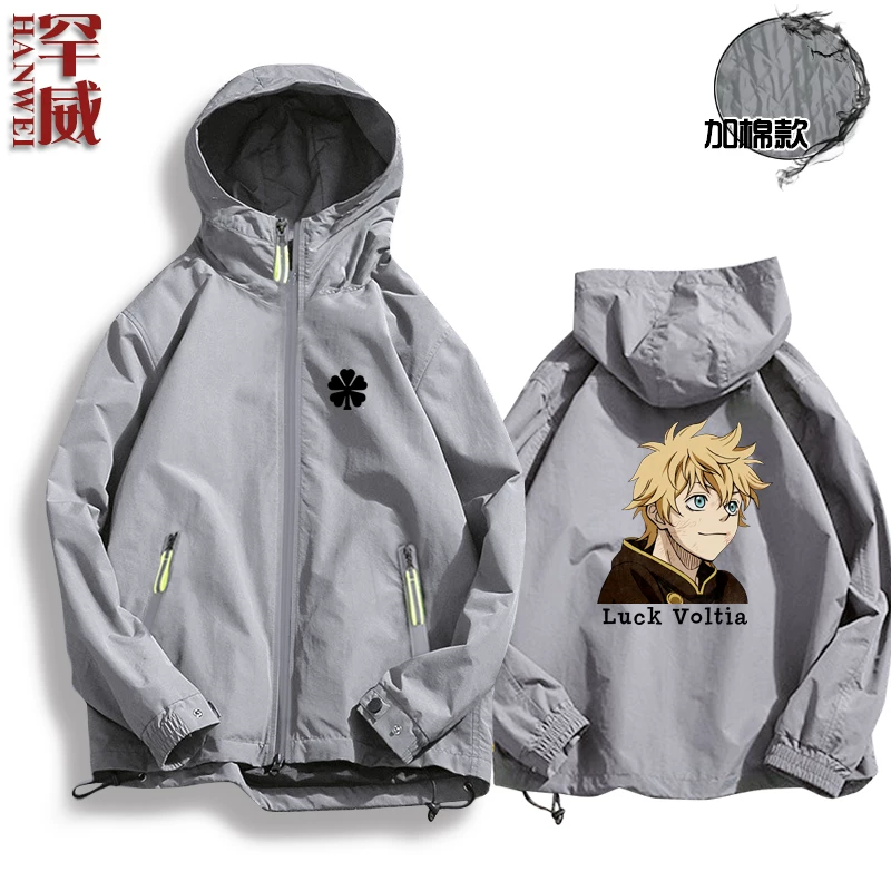 Черная CLOVER Black Penta Cao Comic Anime Surrounding Jacket Connect мужская и женская куртка шляпы держатели