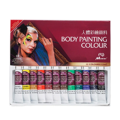 马蒂斯 Физиологичная окрашенная пигментированная база под макияж, детская рождественская масляная краска для лица, окрашенное вечернее платье для невесты, пигментированный декор, обучение