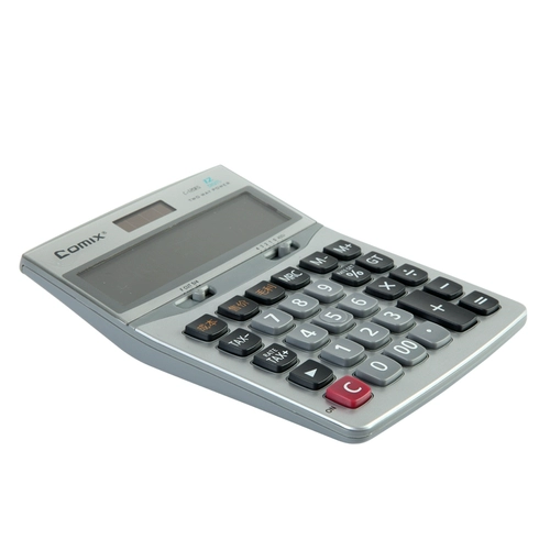 Калькулятор солнечной энергии Qinxin 120ES Двойной финансовый компьютер с двойным мощным компьютером 12 -бит среднего компьютера портативный калькулятор Солнечный калькулятор Солнечный калькулятор