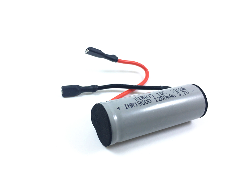 Garlic machine juice cup meat grinder power battery 18500 1200mAh 10C discharge flat plug at both ends