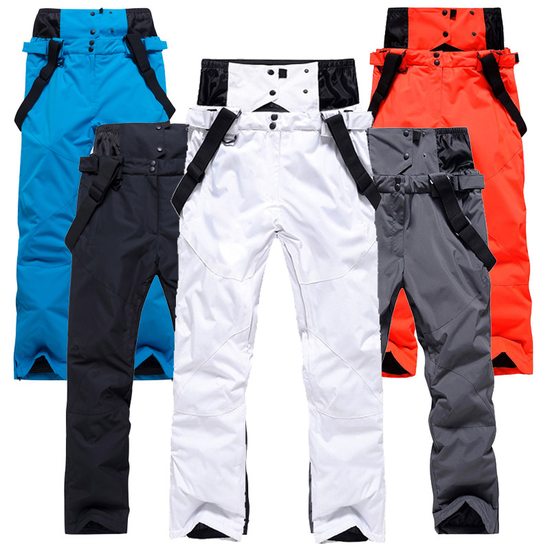 Winter lovers ski pants for men and women windproof and waterproof abrasion-resistant, warm and breathable snow-home tourist cuddling bag cotton pants single double board