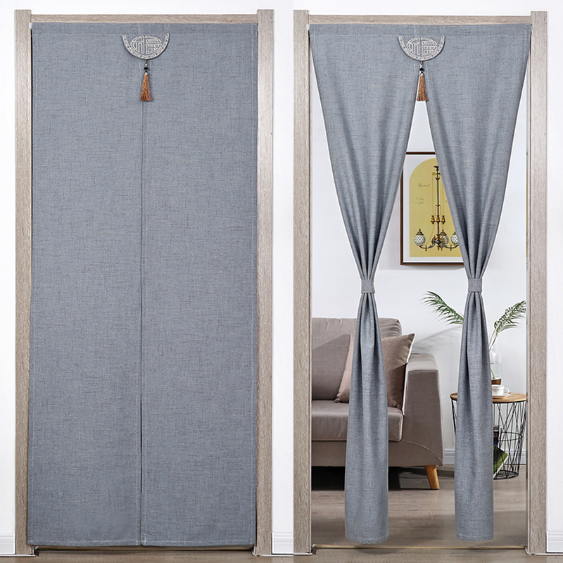 Japanese-Style Door Curtain Partition Curtain Commercial New Model Kitchen Curtain for Blocking Oil Smoke, Bathroom No-Drill Hanging Cloth Curtain