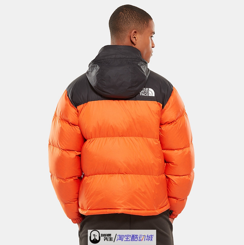 The North Face North 1996 NUPTSE Màu cam bạo lực Ngụy trang Màu đen Vàng TNF Áo khoác xuống - Thể thao xuống áo khoác 228 ₫