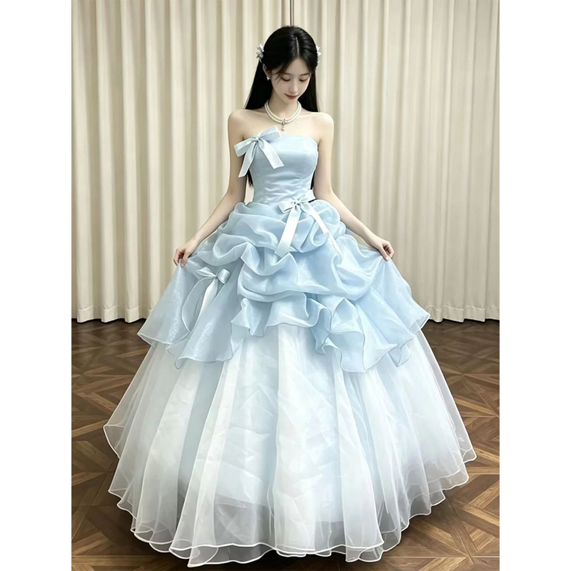 Super Fairy Evening Dress 2026 New Style, High-End, Elegant, Stunning, Suitable for Coming-Of-Age Ceremonies, Student Birthdays, Graduations, Art Exams, Runaway Princess