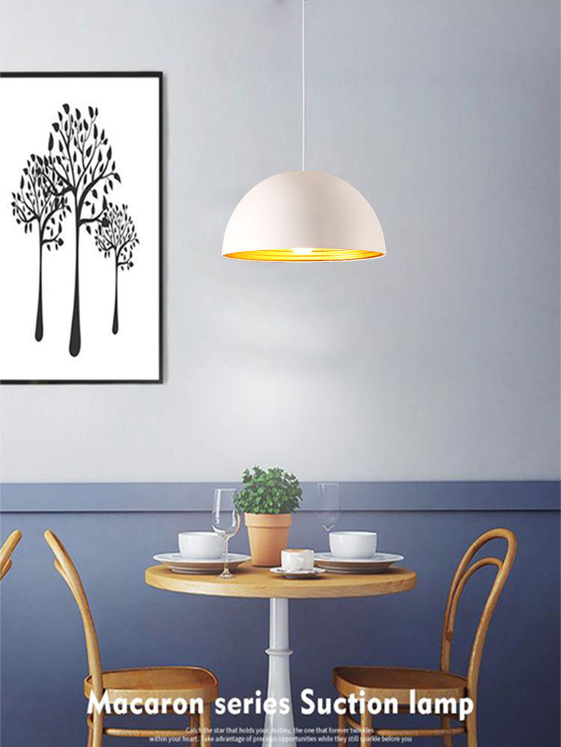 Simple and Stylish Nordic-Style Restaurant Pendant Light, Creative Design, Lighting for Guesthouses, Aluminum Lampshade, Buffet Shop Pendant Light