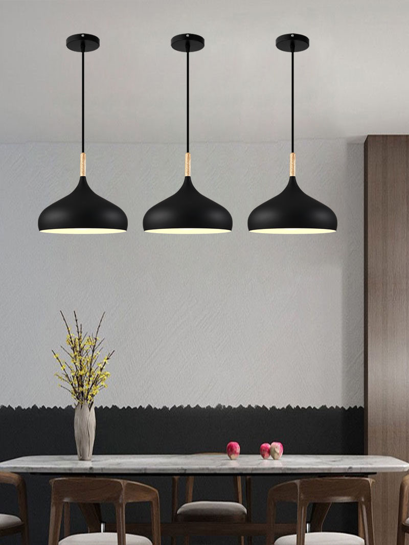 Simple and Stylish Nordic-Style Restaurant Pendant Light, Creative Design, Lighting for Guesthouses, Aluminum Lampshade, Buffet Shop Pendant Light