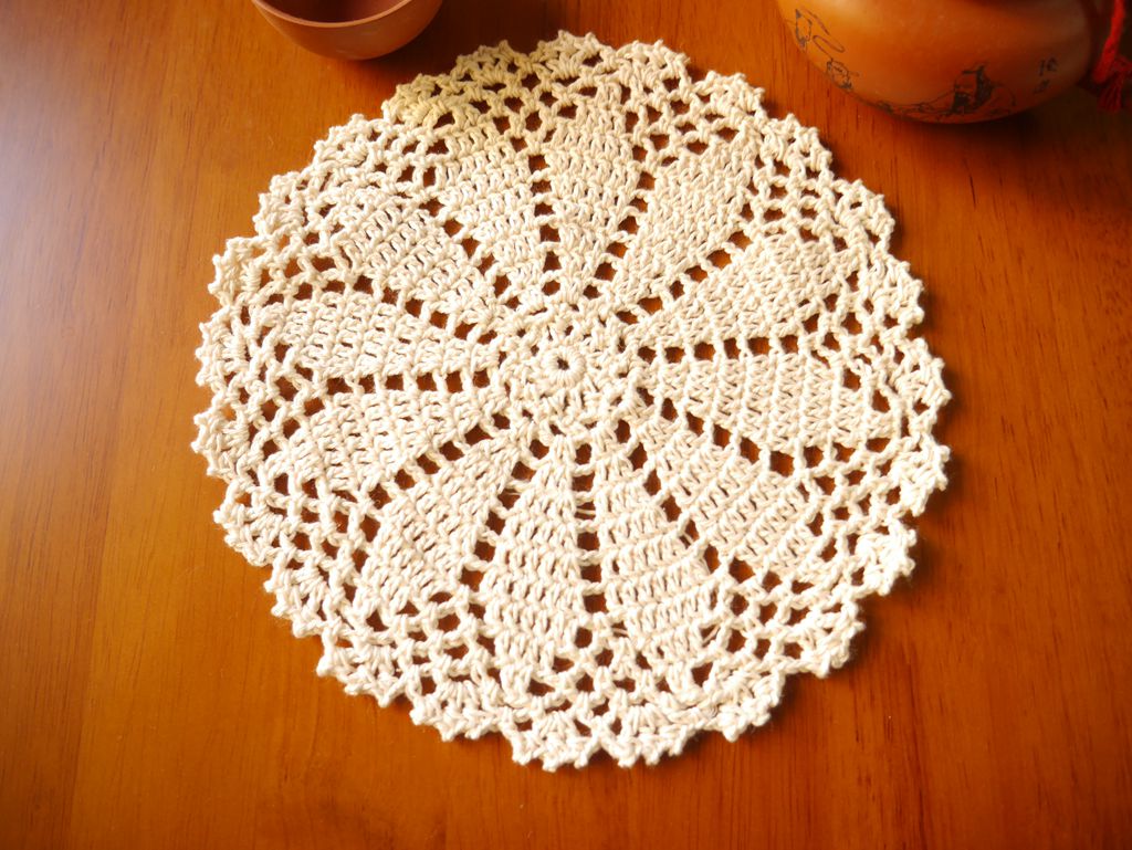 I love my home Handmade crochet hook flower cotton Lace Hollow woven round placemat decorative mat tablecloth