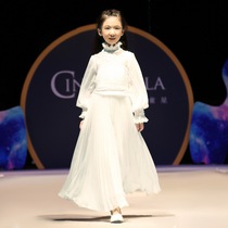  Childrens dress Girl princess dress Piano performance suit Small host model Catwalk evening dress Chiffon skirt summer