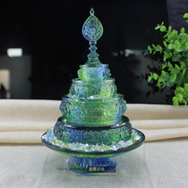 Tibetan Buddhist supplies ancient methods colored glaze Manzapan for Mancha Luo Tantric supplies home furnishings to send gems