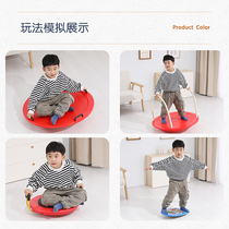 Children Tai Chi Balance Plate Kindergarten Sensation System Trainer Material Armrest Rotary Disc Balance Training Vestibular Disorder