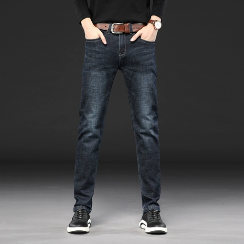 Демисезонные черные джинсы, прямые свободные джинсы, трендовые штаны, в корейском стиле