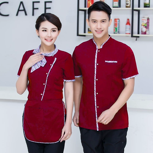 Летняя одежда для работы, короткий рукав, китайский стиль