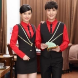 Летняя одежда для работы, униформа, рубашка, кофейный жилет, короткий рукав