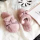 Dép cotton nữ nền tảng mùa đông trong nhà dễ thương Hàn Quốc ấm áp công chúa nhà gió mùa đông baotou dép sang trọng