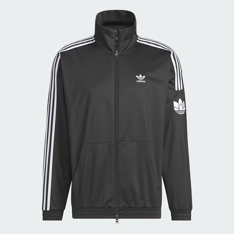 Adidas Trefoil Jacket Men's and Women's New Style Retro Stand Collar Fashion Sports Jacket Jl8396